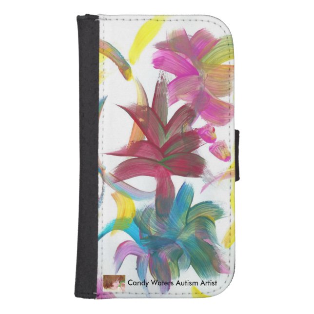 Candy Waters Autism Artist Samsung Galaxy Wallet Case (Front)