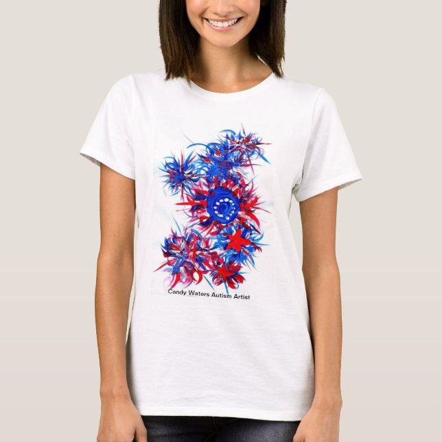 Candy Waters Autism Artist T-Shirt (Front)