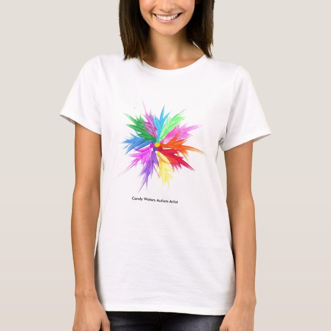 Candy Waters Autism Artist T-Shirt (Front)