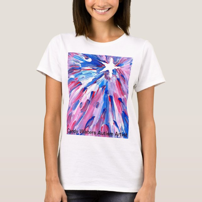Candy Waters Autism Artist T-Shirt (Front)
