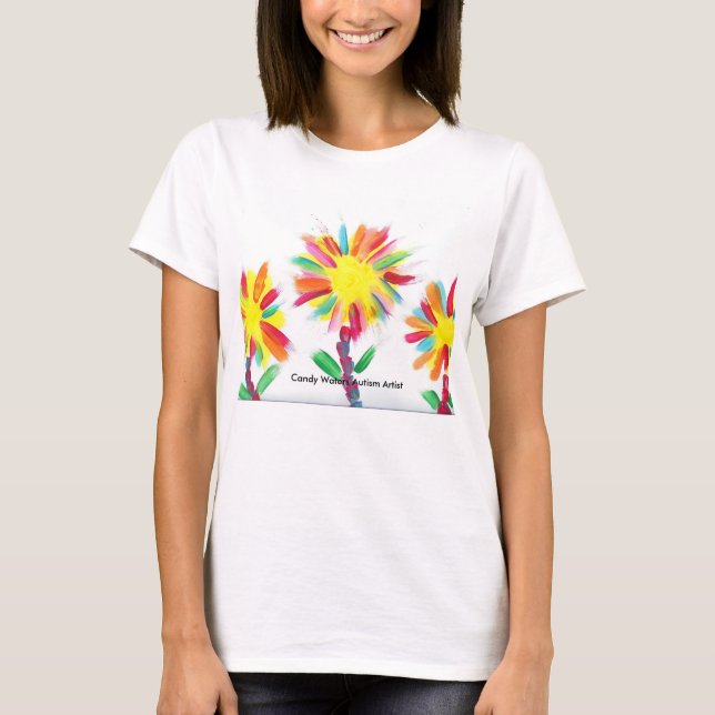 Candy Waters Autism Artist T-Shirt (Front)