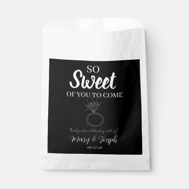 Candy Wedding Favor Bag (Front)