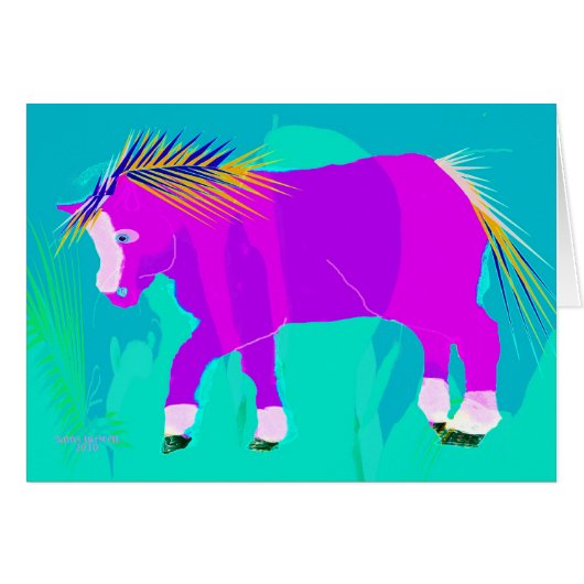 Candy - Whimsical Horse Products Cards (Front Horizontal)