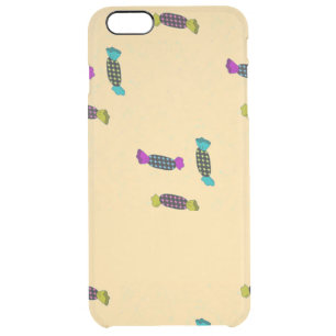 Candy with wrap on clear iPhone 6 plus case