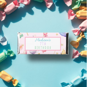 Candy Wonderland Birthday Party Custom Candy Hershey Bar Favors