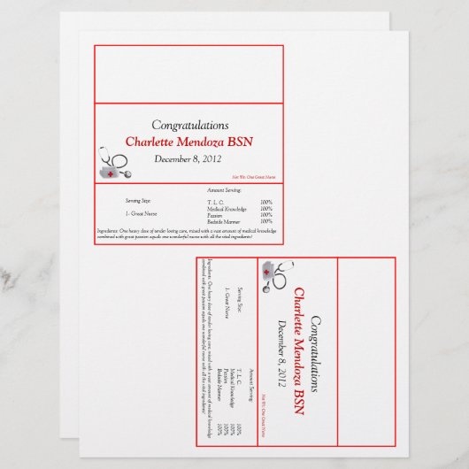 Candy Wrapper- Nurse (Front/Back)