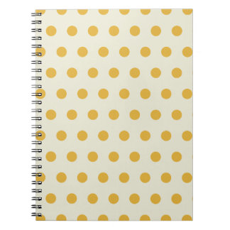 Candy Yellow Dots Pattern Notebook
