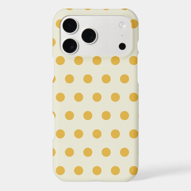 Candy Yellow Dots Pattern Phone Cover (Back)