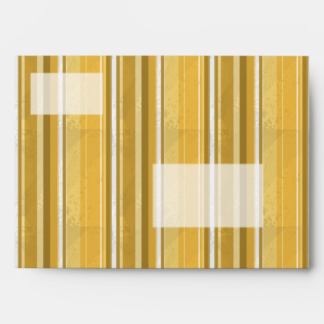 Candy Yellow Stripes Envelope (Front)