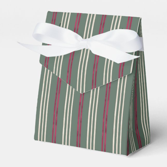 Candycane Palm, Hawaiian Style Christmas Favor Boxes (Front Side)