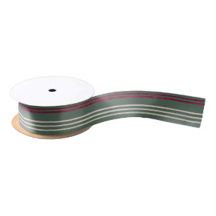 Candycane Palm, Hawaiian Style Christmas Satin Ribbon