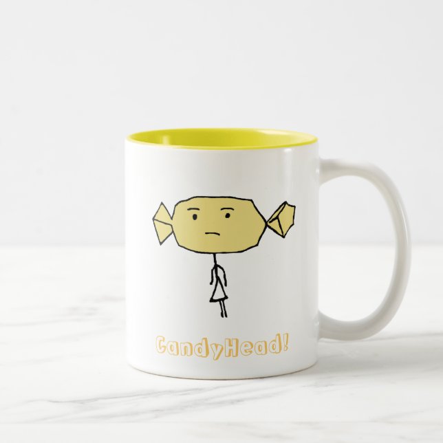 CandyHead hmmm Mug Yellow (Right)