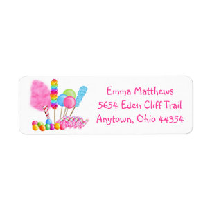 Candyland  Address Labels
