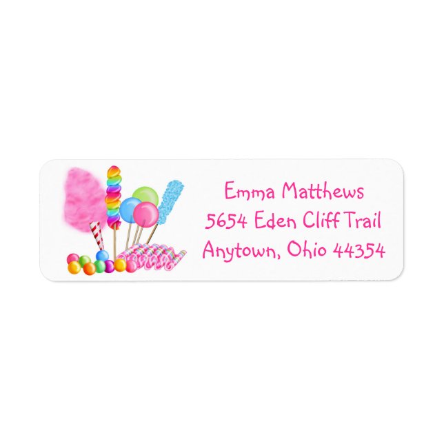 Candyland  Address Labels (Front)