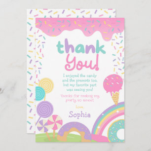 Candyland and Ice Cream Fully Customizable Invitation