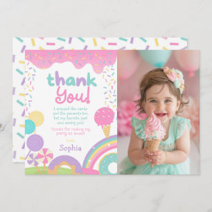 Candyland and Ice Cream Fully Customizable Invitation