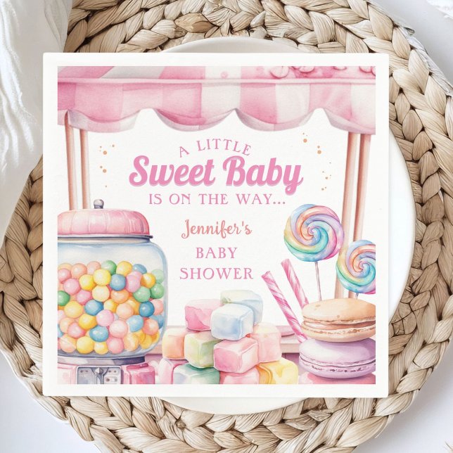 Candyland Baby Shower Paper Napkin (Creator Uploaded)