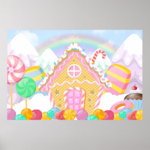 Candyland Backdrop  Candyland Theme backdrop Poster