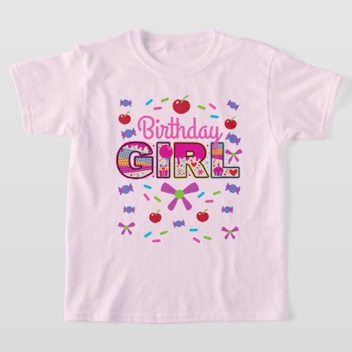 Candyland Birthday Girl Chocolate sweet  T_Shirt