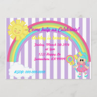 Candyland birthday invitation