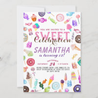 Candyland Birthday Invitation