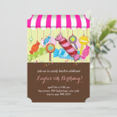Candyland Birthday Party Invitation (Standing Front)