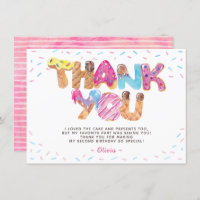 Candyland Birthday Thank You Card