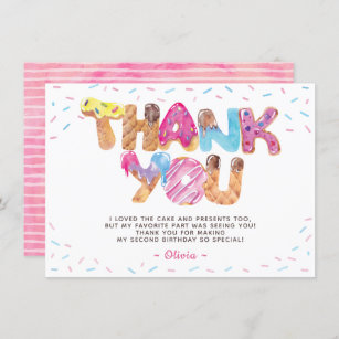 Candyland Birthday Thank You Card