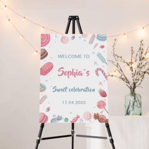 Candyland Birthday Welcome Sign