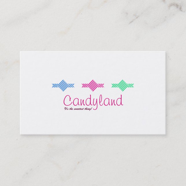 Candyland candy custom business card (Front)