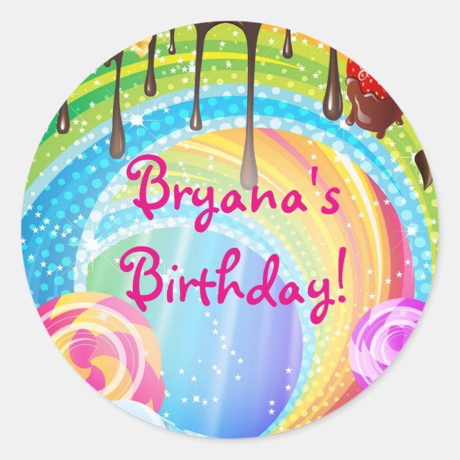 CandyLand Chocolate & Sweets Teenage Dream Sticker (Front)