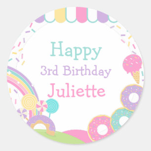 Candyland Classic Round Sticker