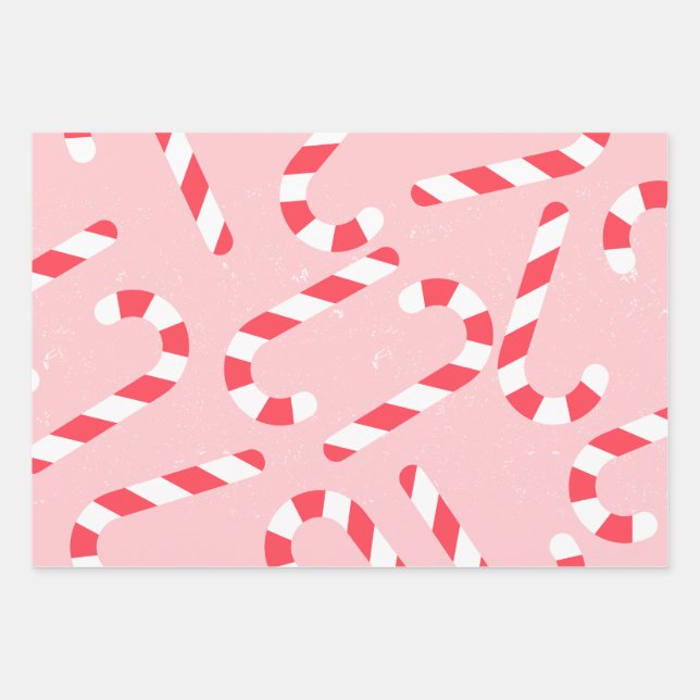 Candyland Colorful Pattern Wrapping Paper Sheets (Front)