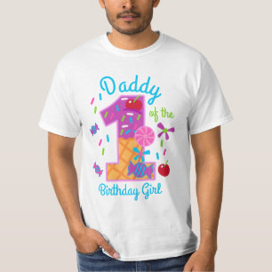 Candyland Daddy of the First Birthday lollipop T-Shirt