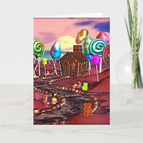 Candyland Holiday Card