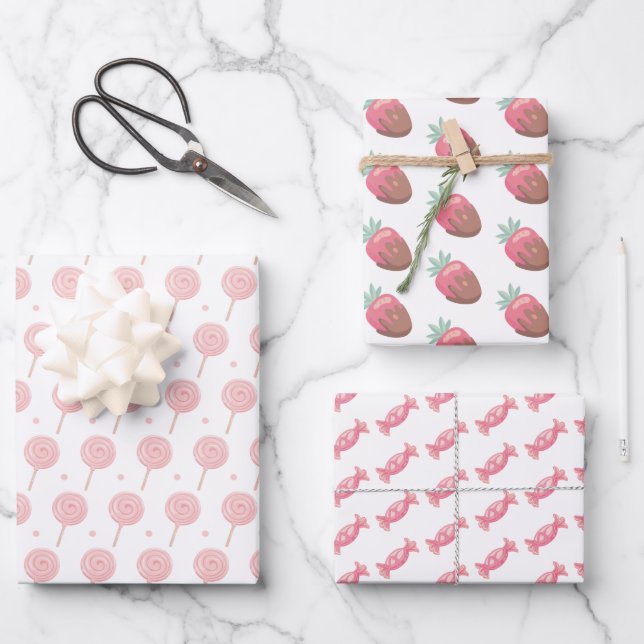  Candyland Party  Wrapping Paper Sheets (Front)