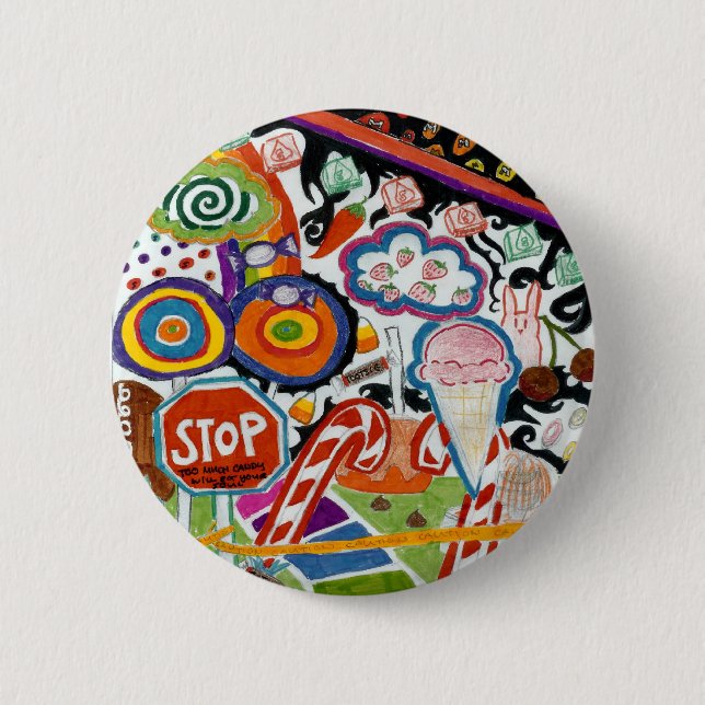 Candyland Pinback Button (Front)