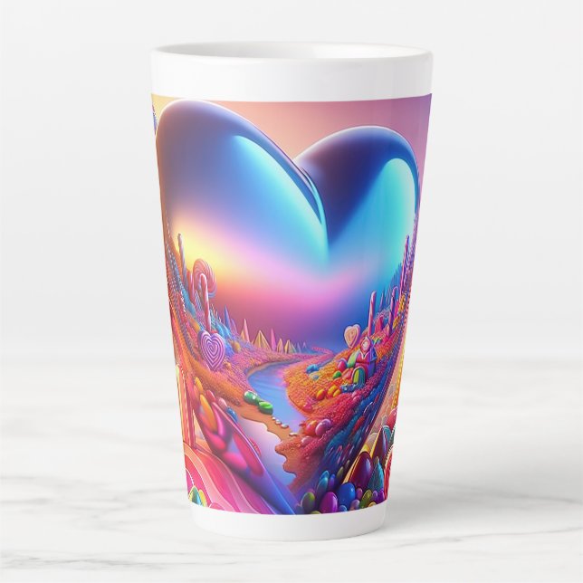 Candyland Pinball Heart Mug (Thumbnail Test) (Front)