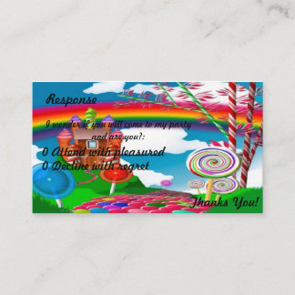 Candyland Response-Teenage Enclosure Card