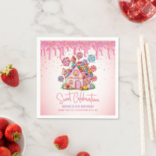 Candyland Sweet Celebration Birthday Party Napkins