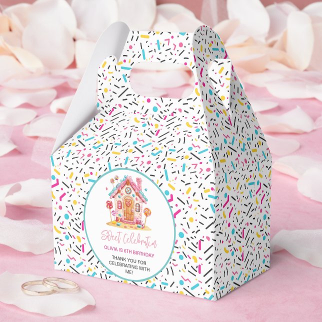 Candyland Sweet Celebration Kids Birthday Party Favor Boxes (Wedding)