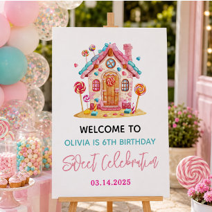 Candyland Sweet Celebration Kids Birthday Party Foam Board