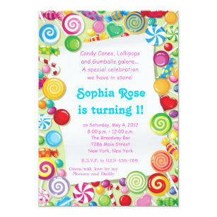candyland invitations zazzle candyland invitations