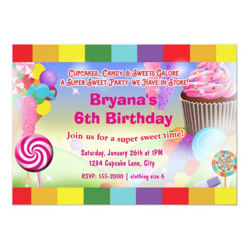 Candyland Party Invitations 10