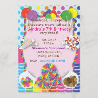 Candyland Sweets Invitation