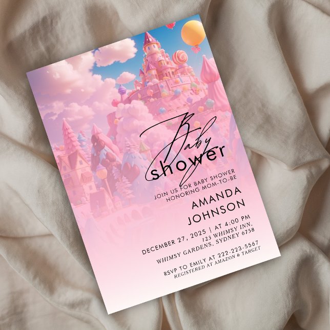 Candyland World Babyshower  Invitation (Creator Uploaded)