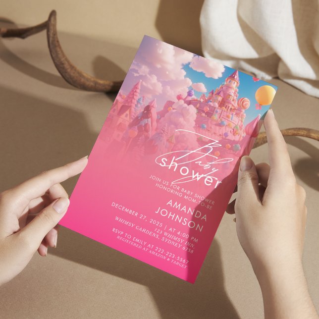 Candyland World Babyshower  Invitation (Creator Uploaded)