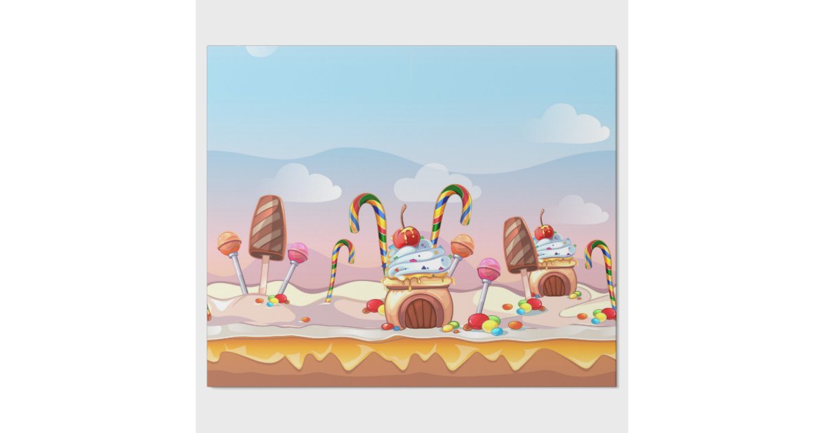 Candyland Wrapping Paper Zazzle