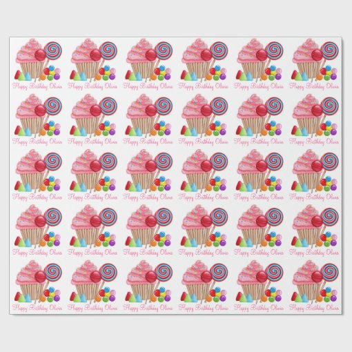Candyland wrapping paper Zazzle