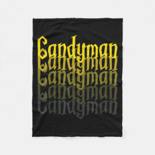 Candyman Backwards Mirror Halloween Custome Funny Fleece Blanket